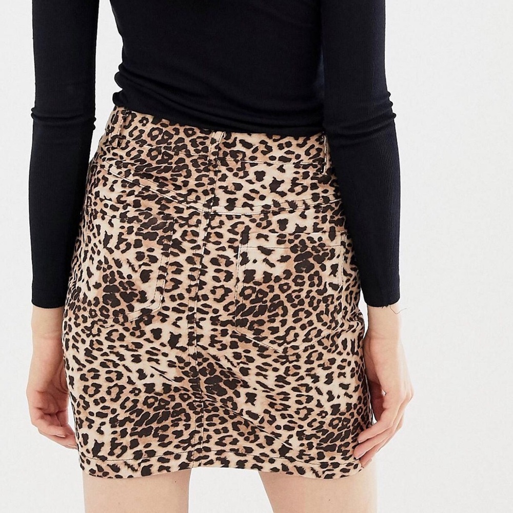 ASOS Tall Parisian Leopard Print Skirt